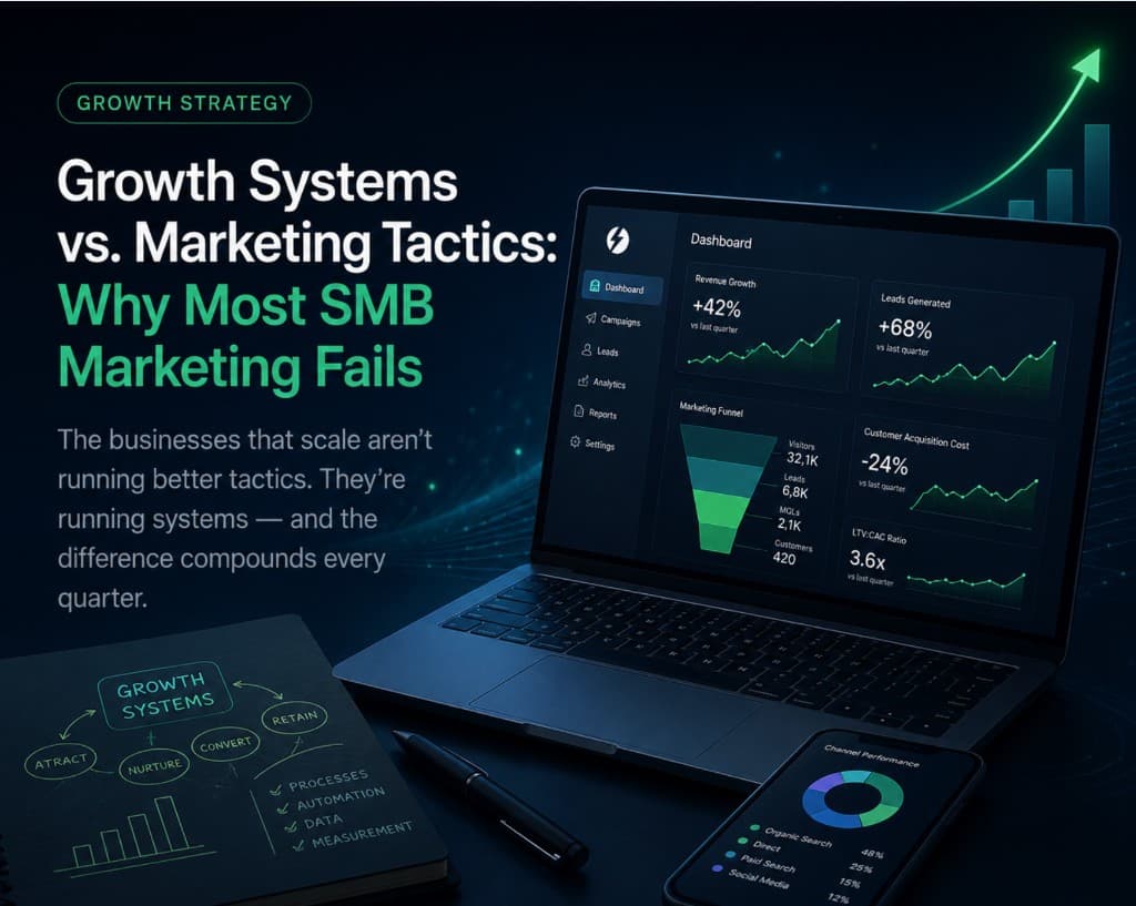 Growth Systems vs. Marketing Tactics — why most SMB marketing fails