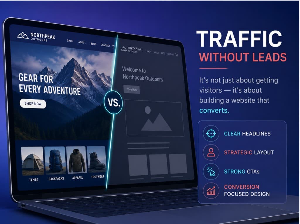 Traffic without leads — building a website that converts
